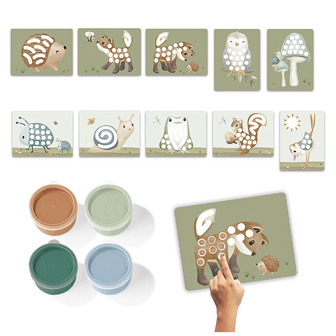 Kit de Peinture au Doigt - Forest Friends Little Dutch