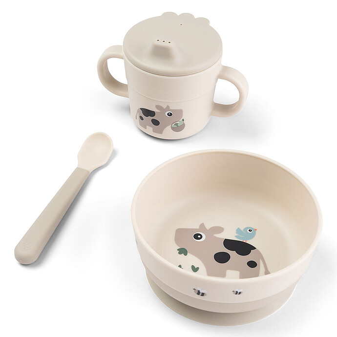 Coffret Premier Repas 3 Pièces Foodie - Tiny Farm Sable Done by Deer