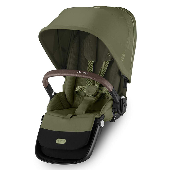 Siège Supplémentaire Gazelle S Châssis Taupe - Moss Green Cybex