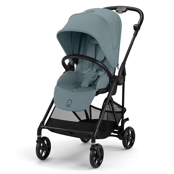 Poussette Citadine Melio Châssis Carbon - Stormy Blue Cybex