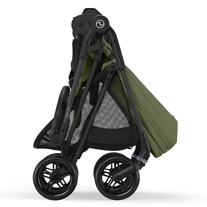Poussette Citadine Melio Châssis Carbon - Moss Green pas cher