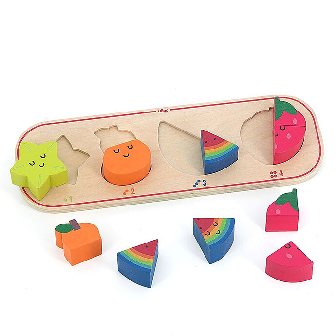 Puzzle 1-2-3-4 Fruits - Andy Westface  Vilac