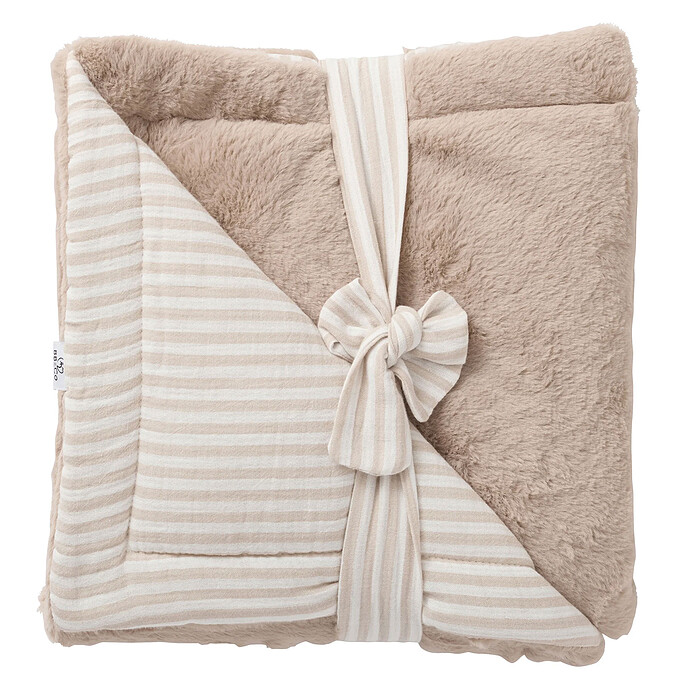 Couverture Luxe - Rayé Galet BB&Co