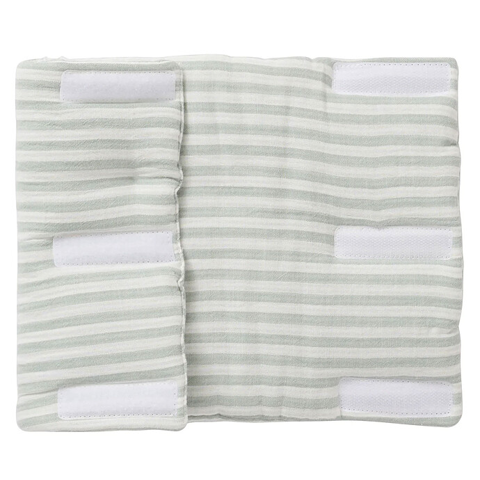Tour de Lit Modulable et Respirant - Rayé Vert de Gris BB&Co