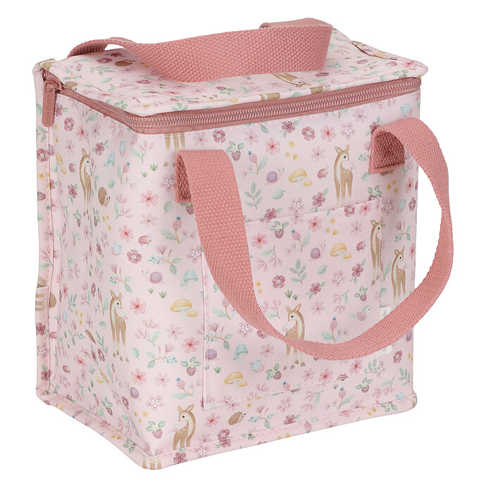 Sac Isotherme KAREN66 - Mini Glacière Portable étanche - 21x7,5x25 Cm - Rose - Pour Déjeuner, Pique-nique, Travail