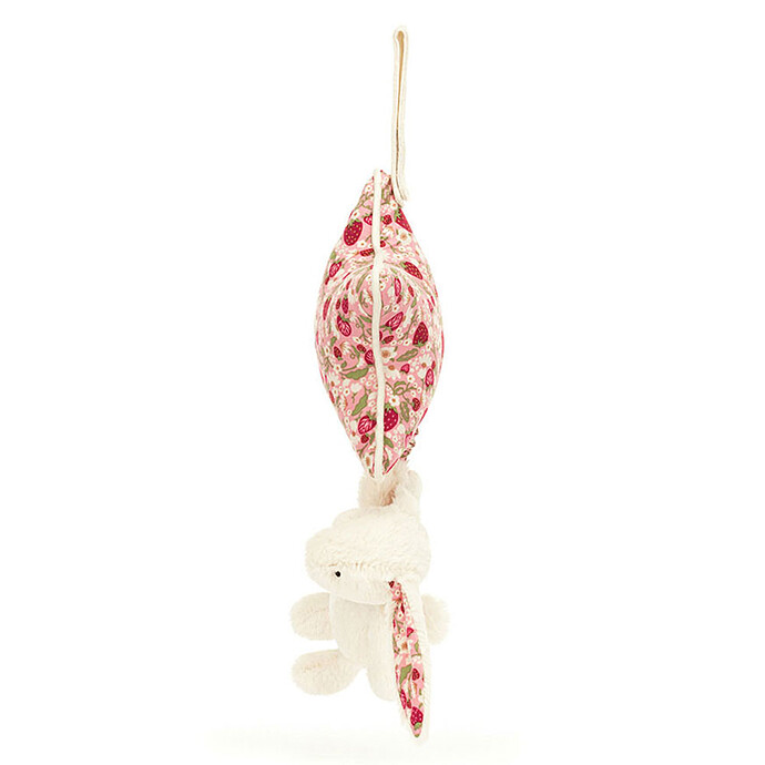 Blossom Cream Bunny Berry Musical Pull Jellycat