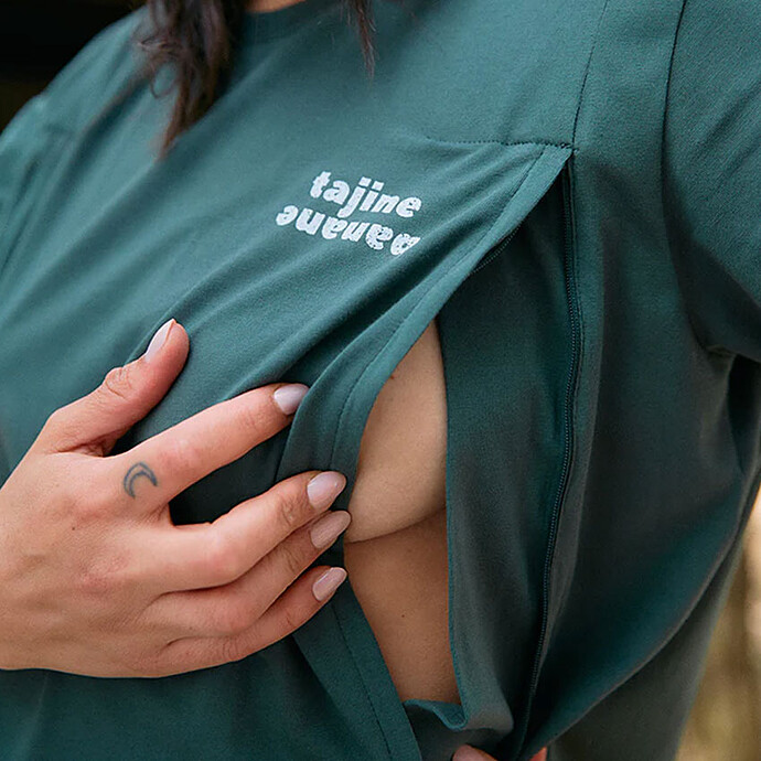 Robe d'Allaitement Tee Verte - S Tajinebanane