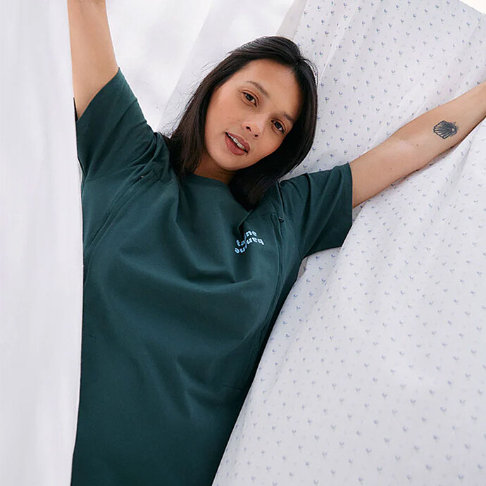Avis Robe d'Allaitement Tee Verte - M