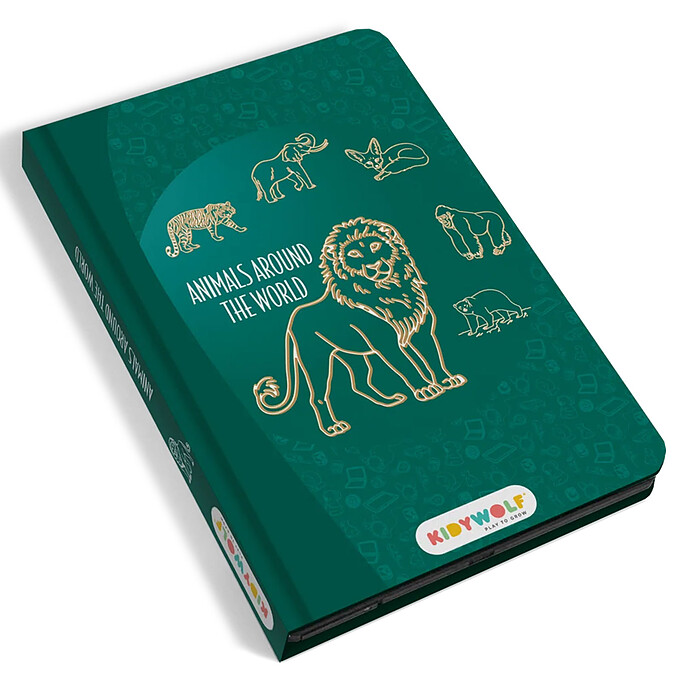Tablette à dessin Kidydraw Mini - Animaux Autours du Monde  Kidywolf