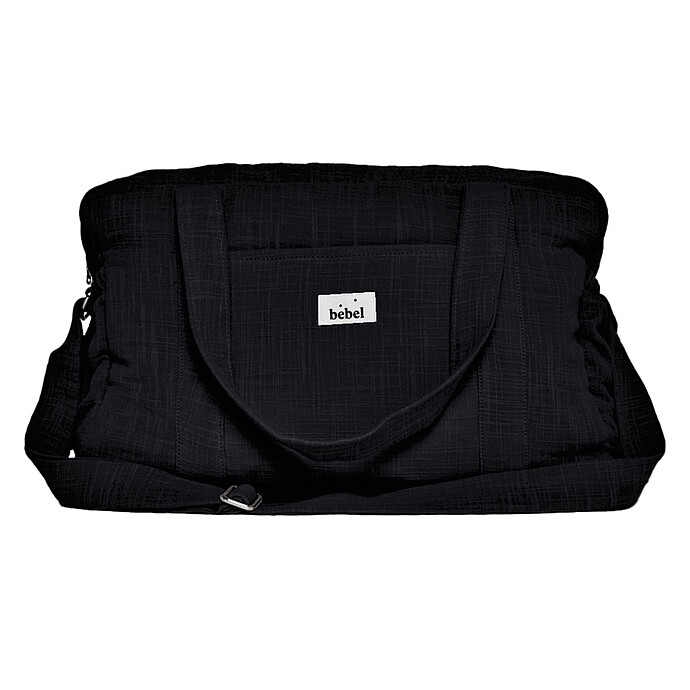 Sac à Langer Effet Lin 24/48H - Réglisse BEBEL