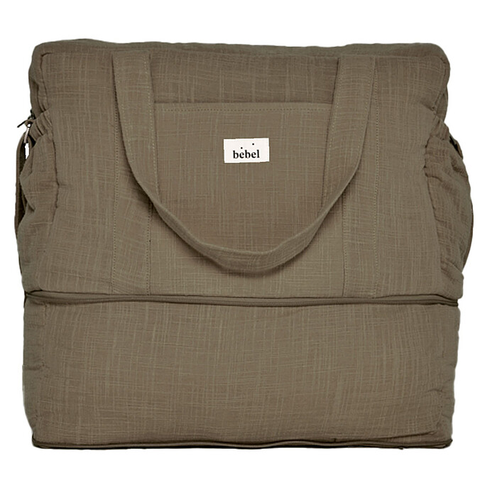 Sac à Langer Effet Lin 24/48H - Kaki BEBEL