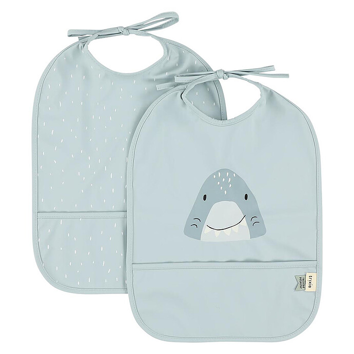 Lot de 2 Bavoirs Imperméables - Mr. Shark Trixie Baby