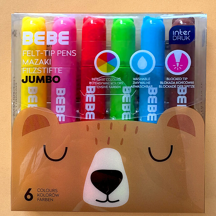 Avis Lot de 6 Feutres Jumbo BEBE Friends