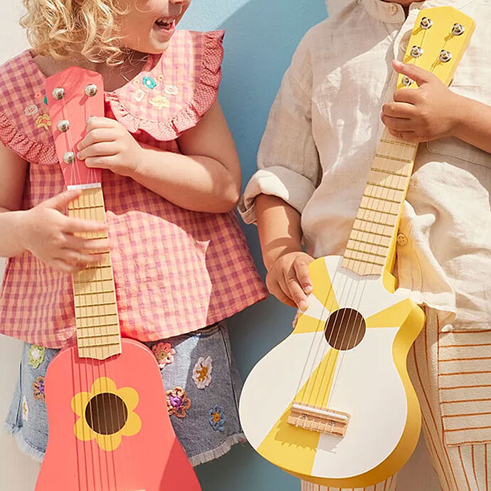 Guitare - Jaune Blanche Kid's Concept