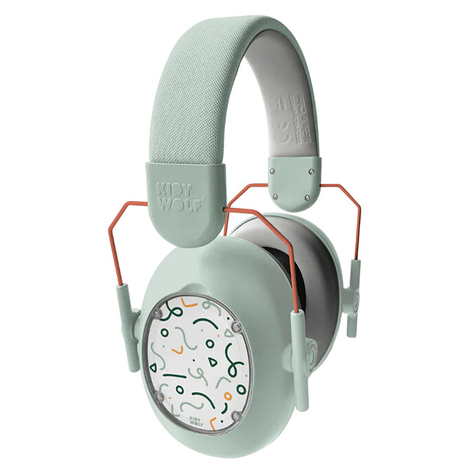 KidyNoise Casque Anti-Bruit - Vert Kidywolf