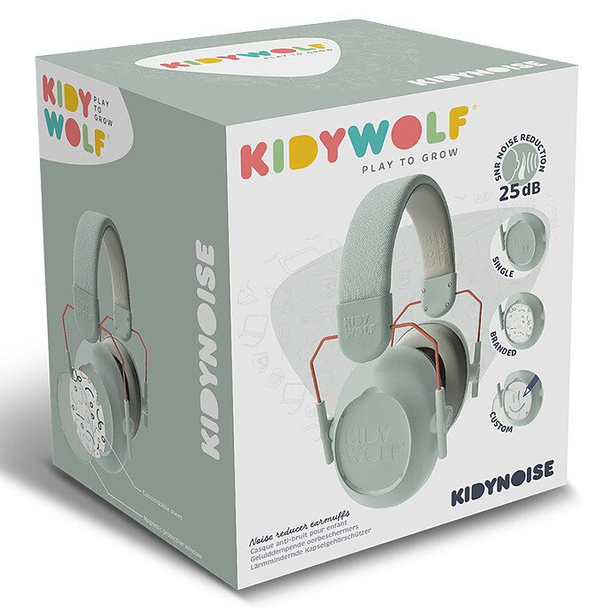 KidyNoise Casque Anti-Bruit - Vert pas cher