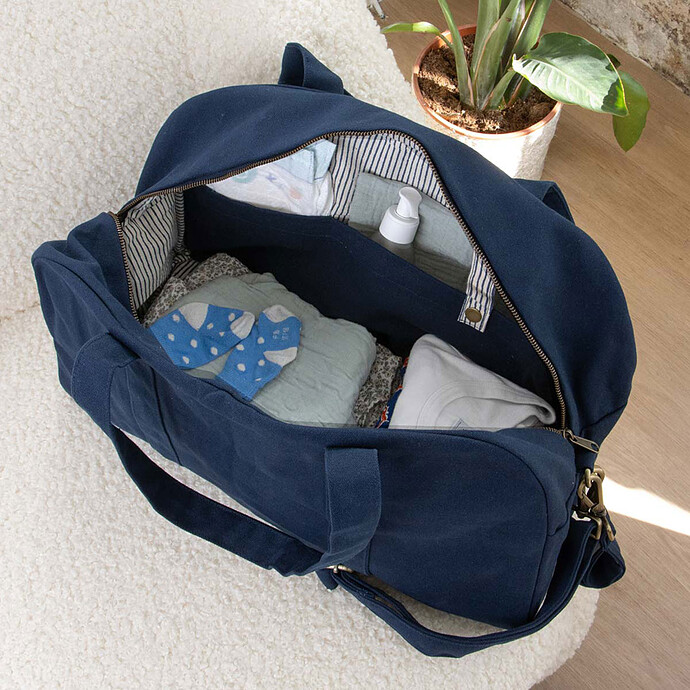 Avis Grand Sac à Langer Basile - Navy