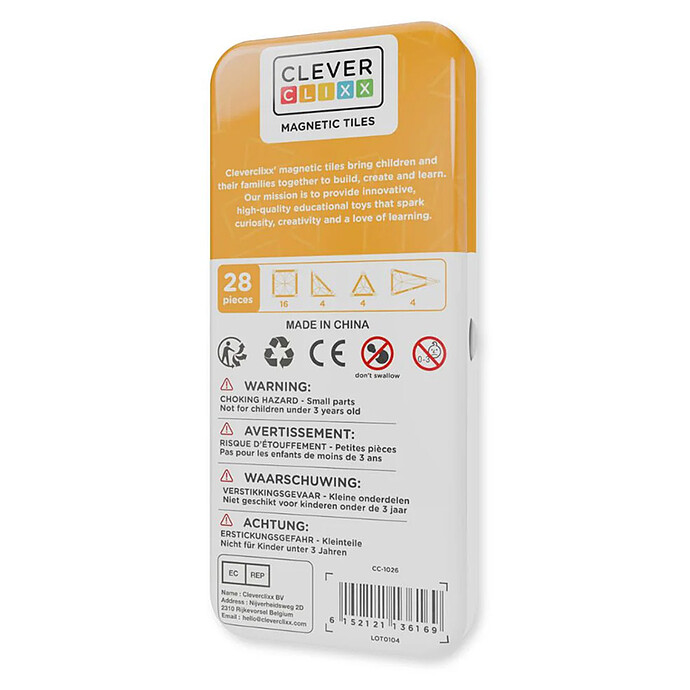 Kit de 28 Mini Tuiles Aimantées de Voyage Intense pas cher