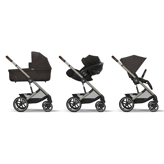 Achat Poussette Citadine Balios S Lux Cadre Taupe - Chocolate Brown