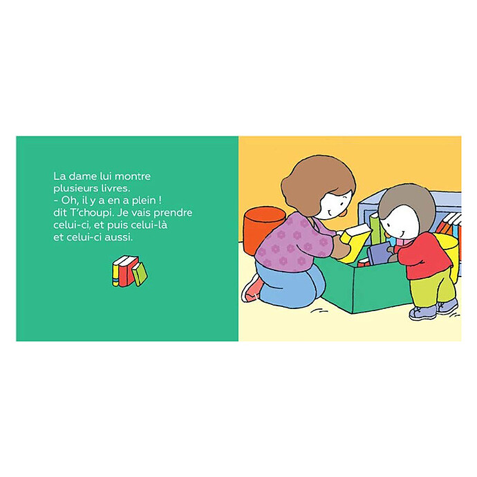 T'choupi Va à la Bibliothèque Nathan Editions