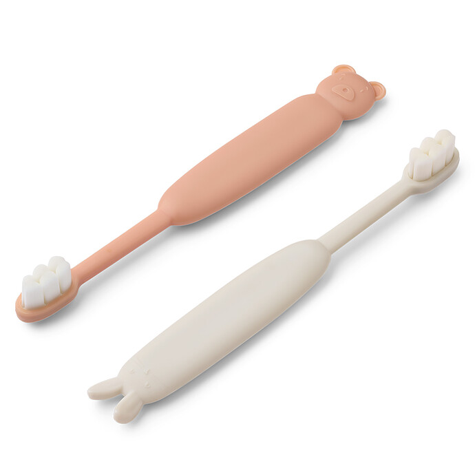 Lot de 2 Brosses à Dents Fabio - All Together Yellow Mellow Pale Tuscany Liewood