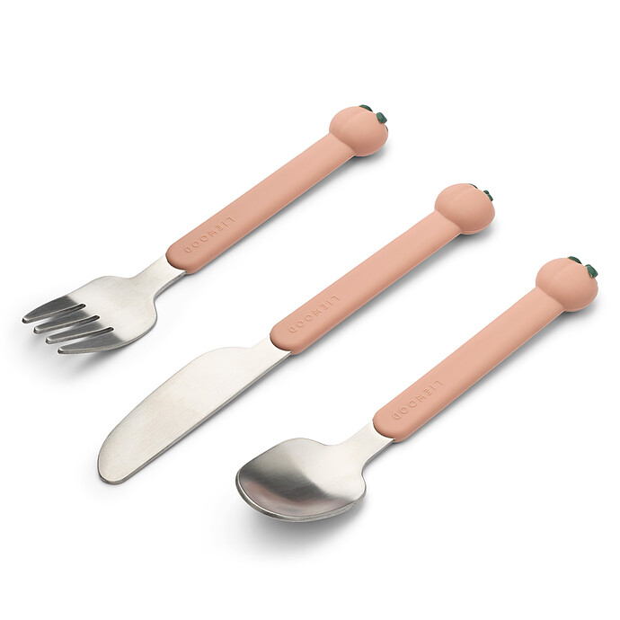 Lot de 3 Couverts Tove - Peach Pale Tuscany Multi Mix Liewood