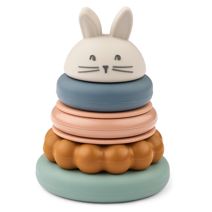 Tour à Empiler en Silicone Donata - Sandy Multi Mix Liewood