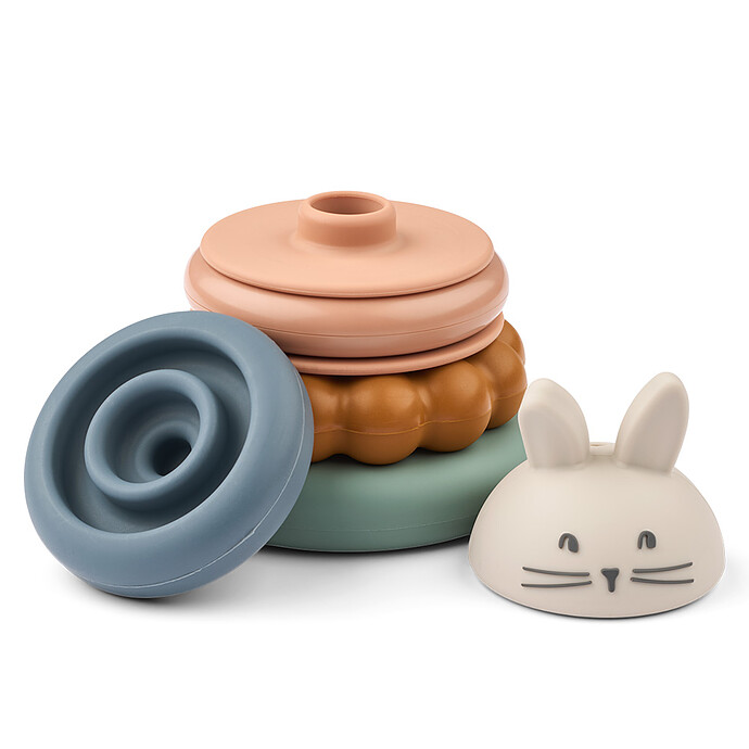 Tour à Empiler en Silicone Donata - Sandy Multi Mix Liewood