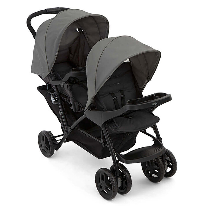 Poussette Double Stadium Duo - Titanium Graco