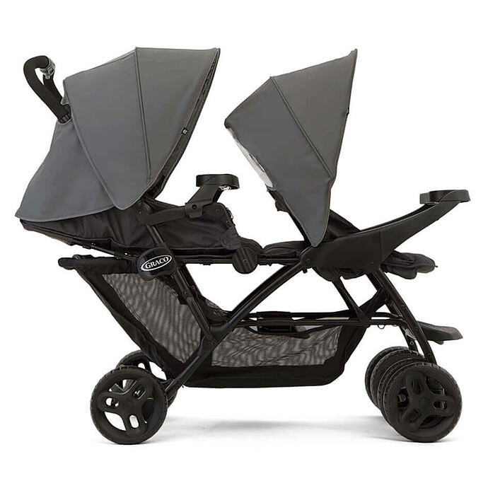 Poussette Double Stadium Duo - Titanium Graco