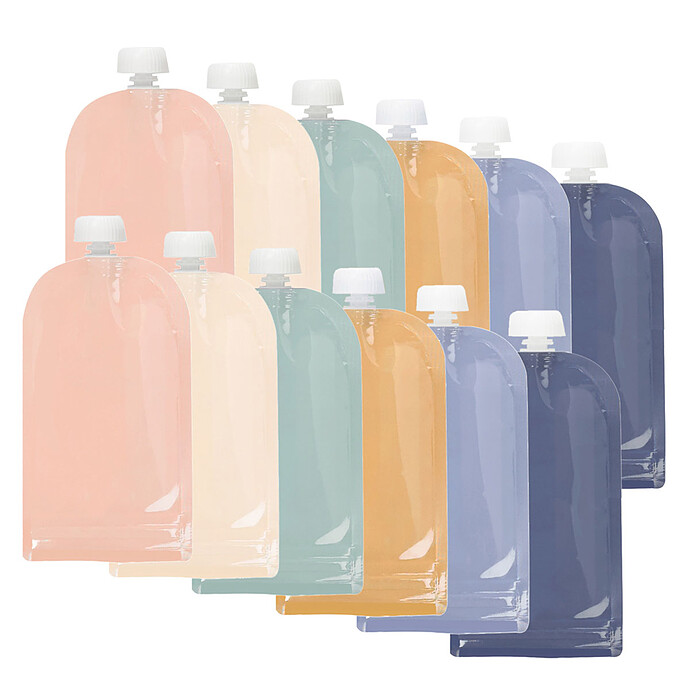 Lot de 12 Sachets Alimentaires Réutilisables  - 200 ml Jané