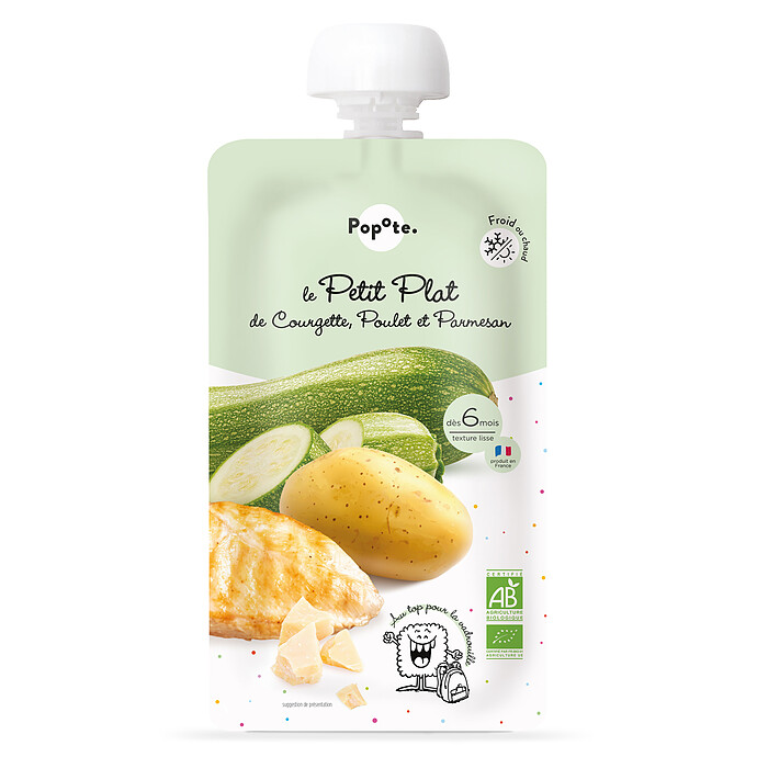 Le Petit Plat Courgette, Poulet et Parmesan Popote