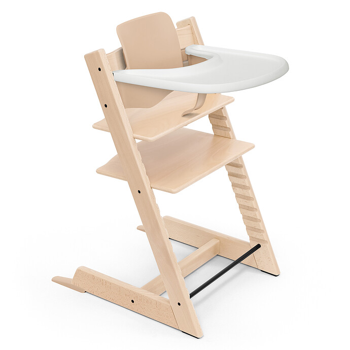 Avis Chaise Haute Tripp Trapp avec Plateau et Baby Set - Naturel