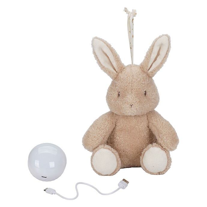 Peluche Musicale et Lumineuse Lapin - Newborn Little Dutch