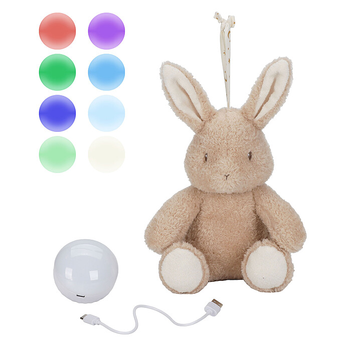 Peluche Musicale et Lumineuse Lapin - Newborn Little Dutch