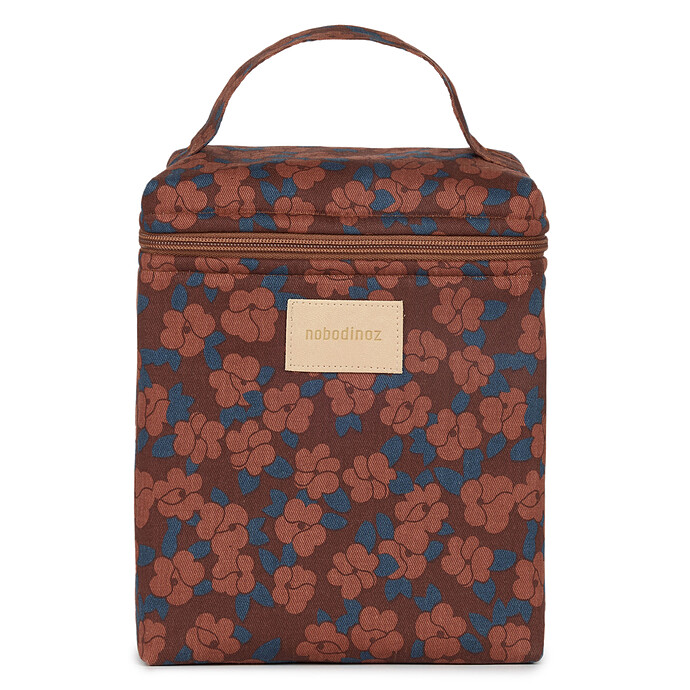 Lunchbag Isotherme Hyde Park - Maroon Popies Nobodinoz