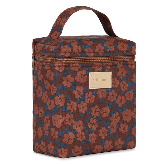 Lunchbag Isotherme Hyde Park - Maroon Popies Nobodinoz