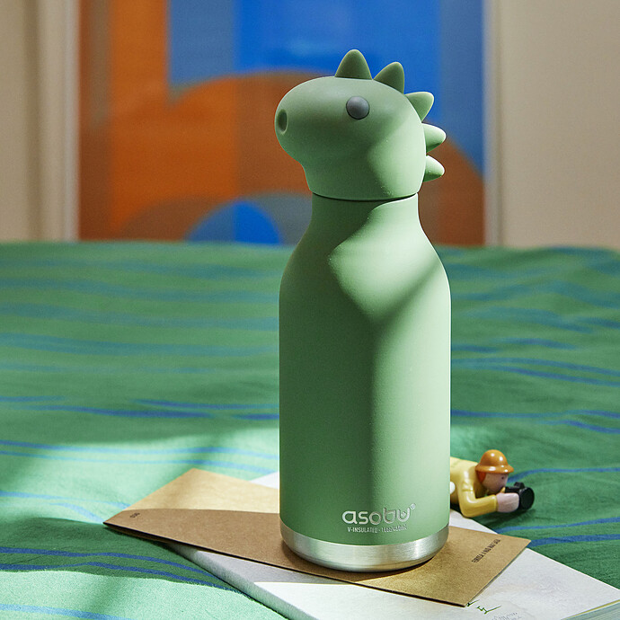 Gourde Bestie Dinosaure - 460 ml  Asobu