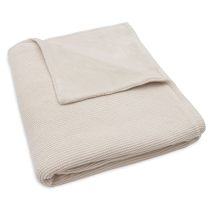 Achat Couverture Lit Bébé Basic Knit - Oatmeal Velvet
