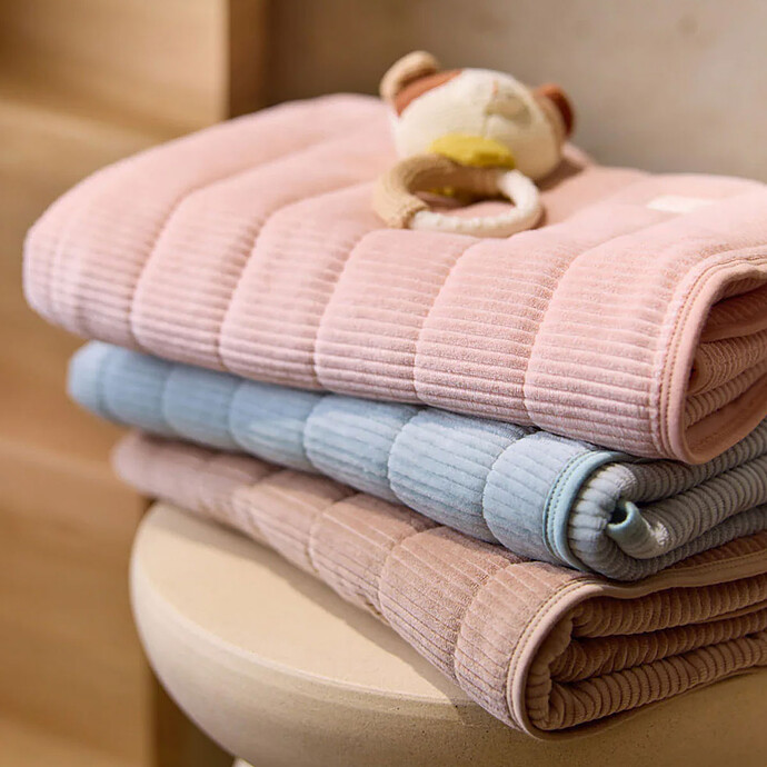 Avis Couverture Berceau Velvet Rib - Milky Coffee