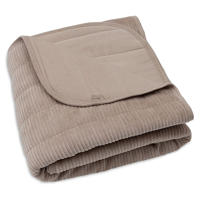 Achat Couverture Berceau Velvet Rib - Milky Coffee