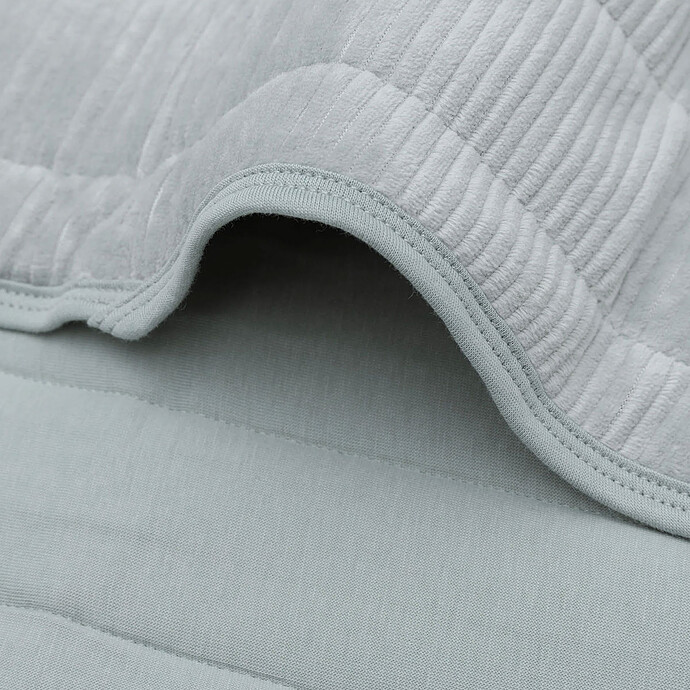 Couverture Berceau Velvet Rib - Sea Green pas cher