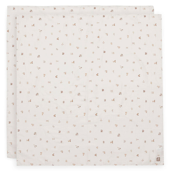 Lot de 2 Langes Gaze de Coton - Animal Friends Jollein