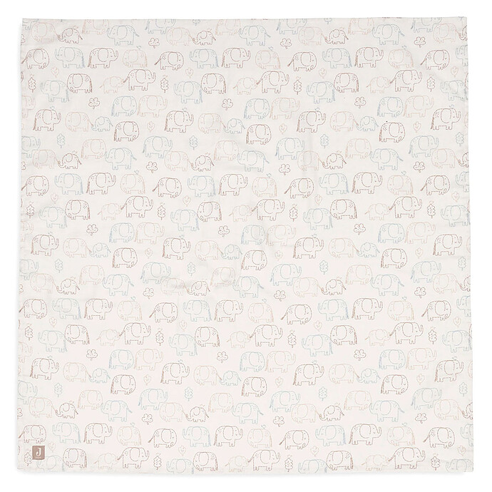 Lot de 3 Langes Gaze de Coton - Elephant Tales Jollein