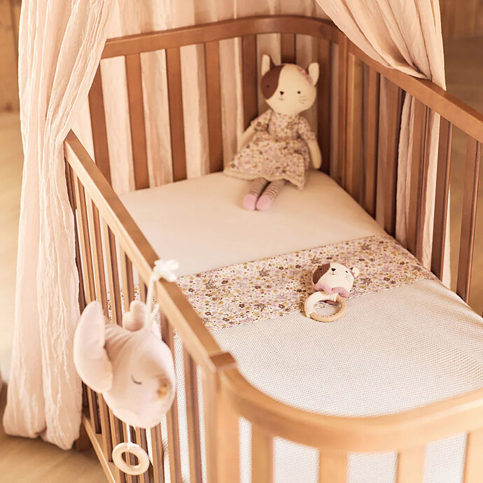 Avis Couverture Lit Bébé Basic Knit - Oatmeal 