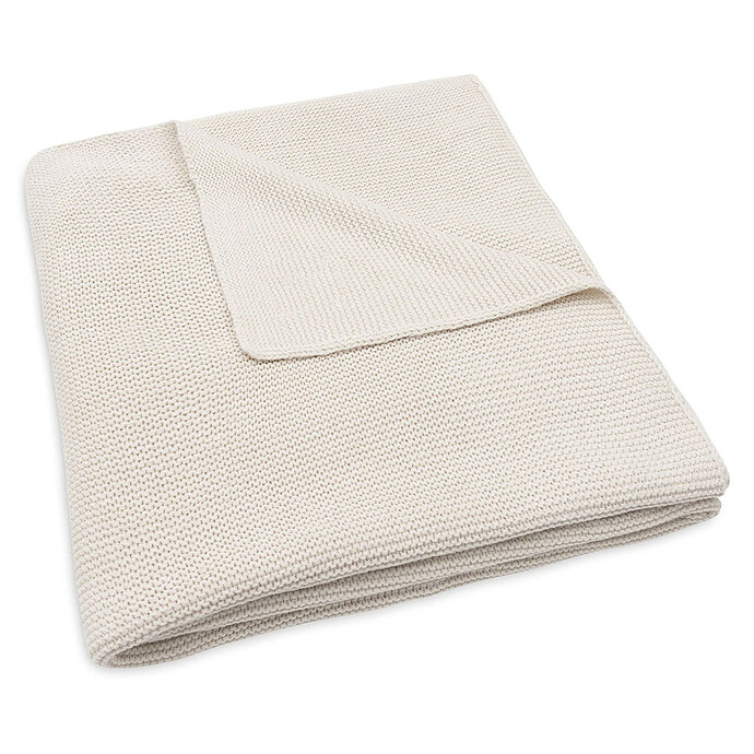 Achat Couverture Lit Bébé Basic Knit - Oatmeal 