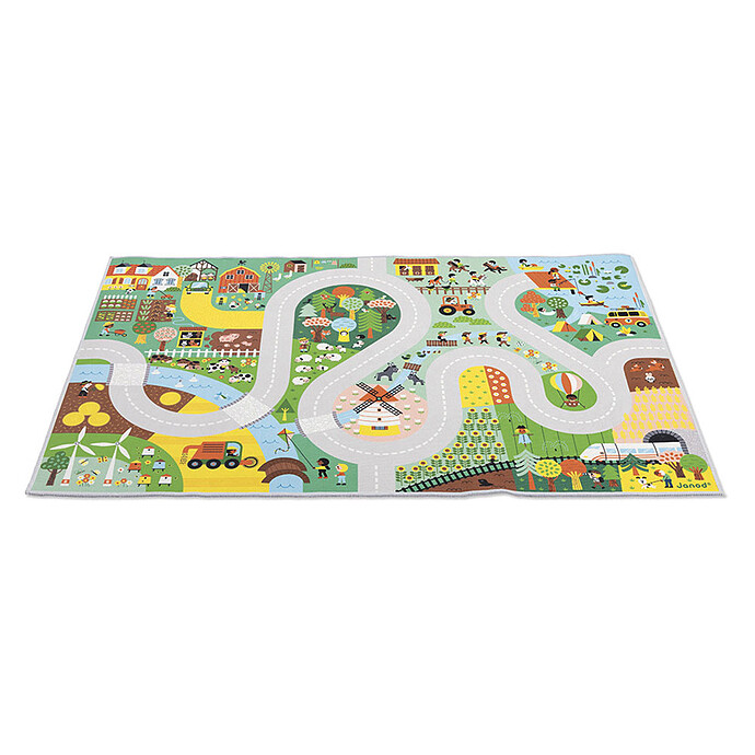 Tapis avec Circuit Campagne - Cross Roads Janod