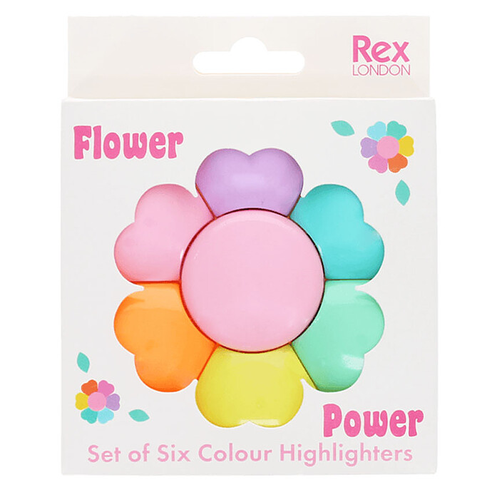 Rosace de Surligneurs - Flower Power Rex London