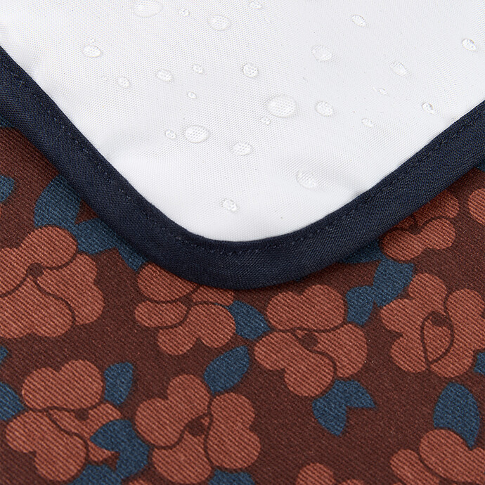 Tapis à Langer Imperméable Hyde Park - Maroon Poppies Nobodinoz
