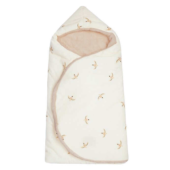 Nid d'Ange Wabi Sabi Nude Haiku Birds Natural - 0/3 Mois Nobodinoz